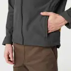 Ver foto 6: Campera softshell gris, detalle de la tela