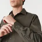 Ver foto 6: Camisa de trabajo verde, detalle de la tela